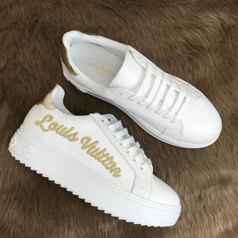 louis vuitton Spor Ayakkabi timeout sneaker beyaz gold