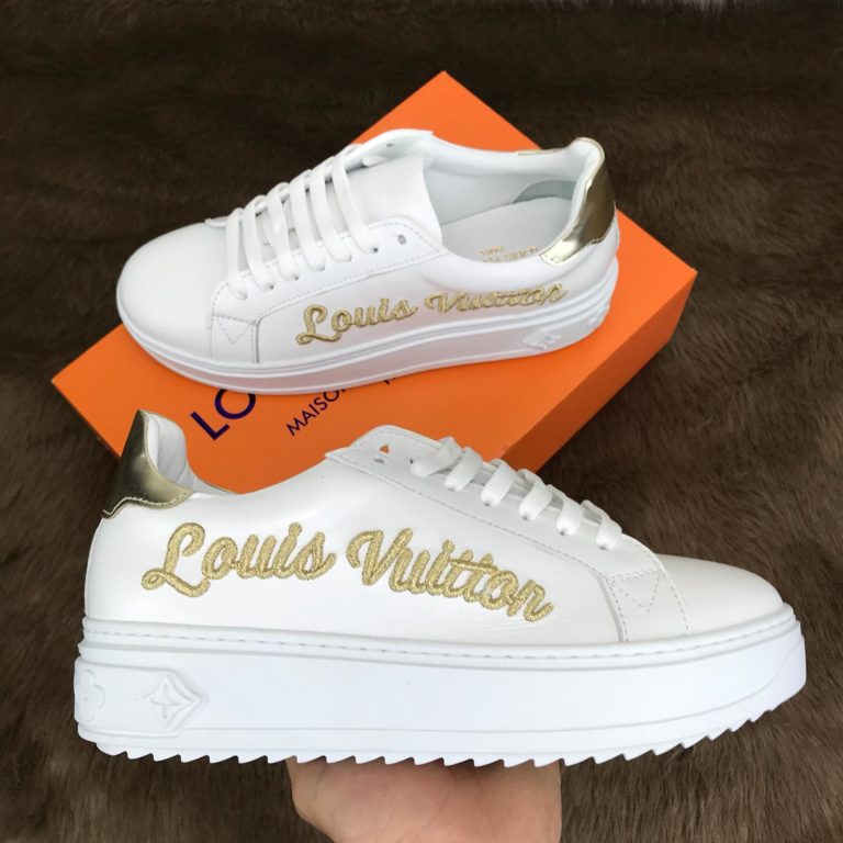 louis vuitton Spor Ayakkabi timeout sneaker beyaz gold