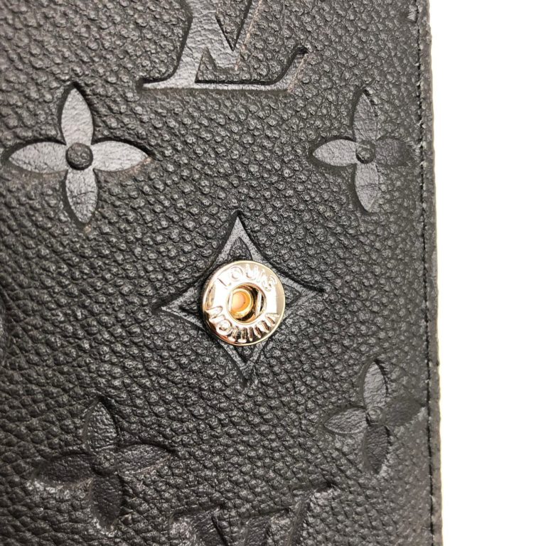 louis vuitton ajanda siyah monogram baskili toz torbali 19x10cm