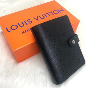 louis vuitton ajanda siyah toz torbali 19x10cm