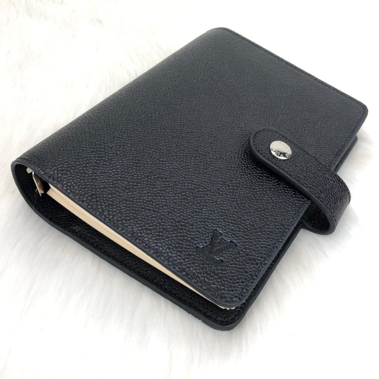 louis vuitton ajanda siyah toz torbali 19x10cm