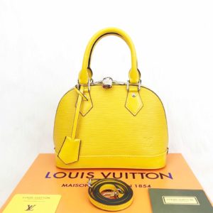 louis vuitton canta Alma D model Epi sari 23x17