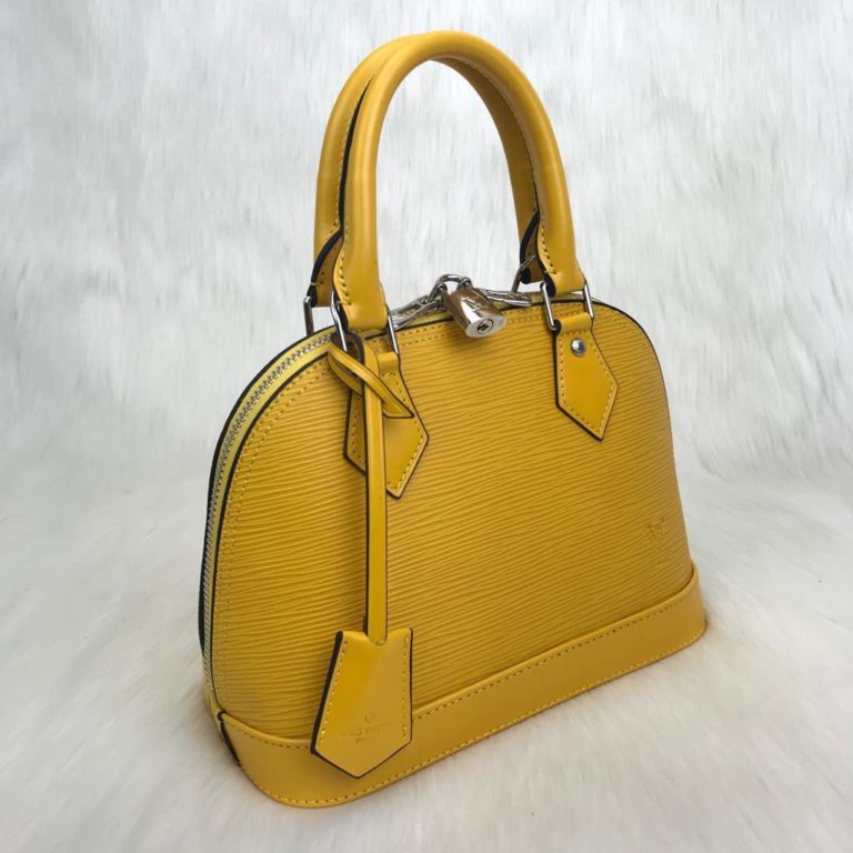 louis vuitton canta Alma D model Epi sari 23x17