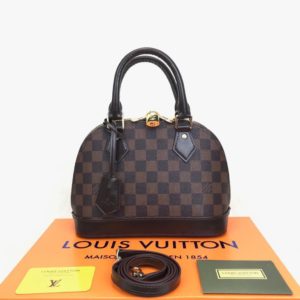 louis vuitton canta Alma D model damier kahve 23x17