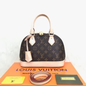 louis vuitton canta Alma D model monogram 23x17