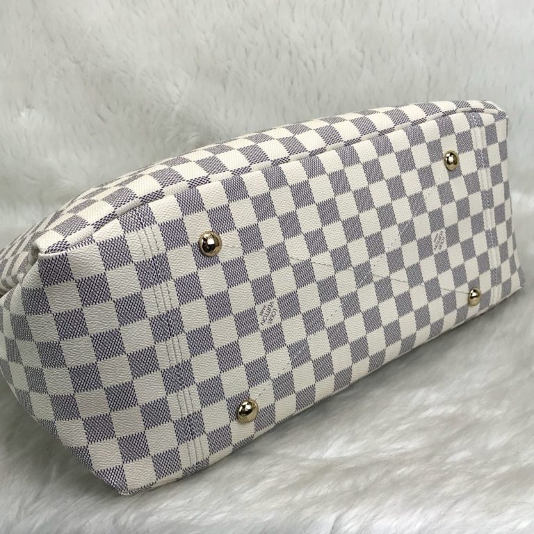 louis vuitton canta Artsy beyaz gri 46x32