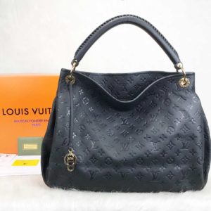 louis vuitton canta Artsy siyah monogram empreinte 46x32