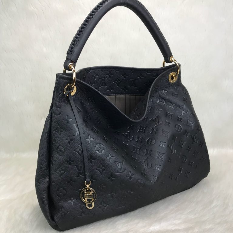 louis vuitton canta Artsy siyah monogram empreinte 46x32