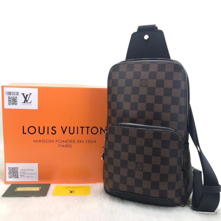louis vuitton canta Avenue erkek omuz cantasi damier kahve 30x20