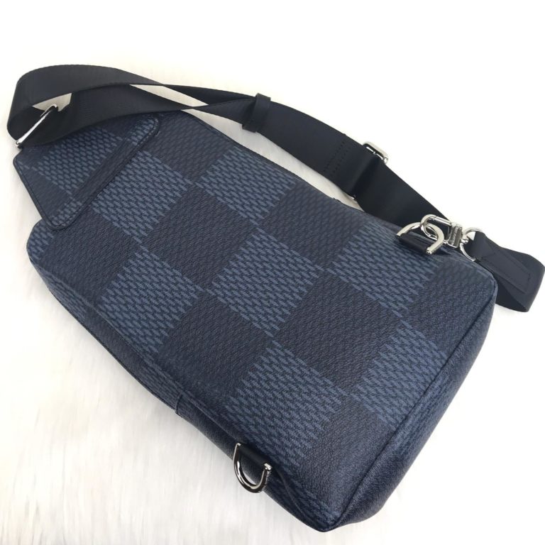 louis vuitton canta Avenue erkek omuz cantasi damier lacivert 30x20