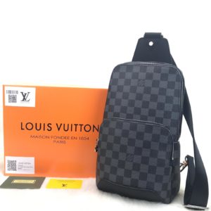 louis vuitton canta Avenue erkek omuz damier siyah 30x20