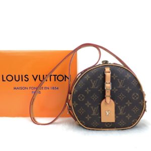 louis vuitton canta Boite Chapeau Souple yuvarlak 22x20x8