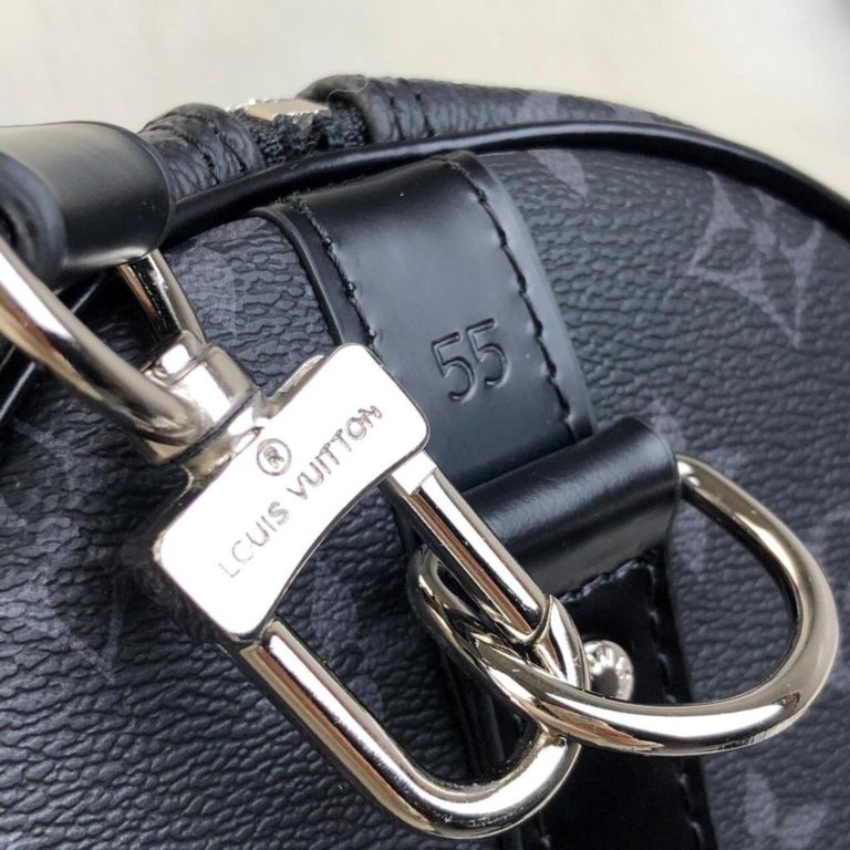 louis vuitton canta Keepall el valizi monogram siyah unisex 55x31x26
