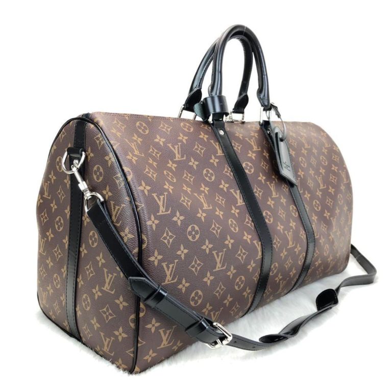 louis vuitton canta Keepall el valizi siyah sap monogram unisex 55x31x26