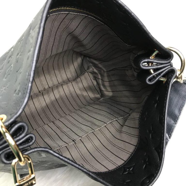 louis vuitton canta Metis GM Empreinte siyah 35x32