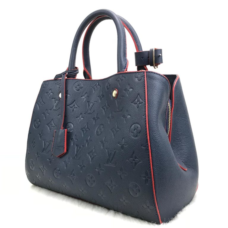 louis vuitton canta Montaigne MM Empreinte lacivert 33x23x15