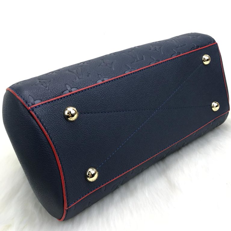 louis vuitton canta Montaigne MM Empreinte lacivert 33x23x15