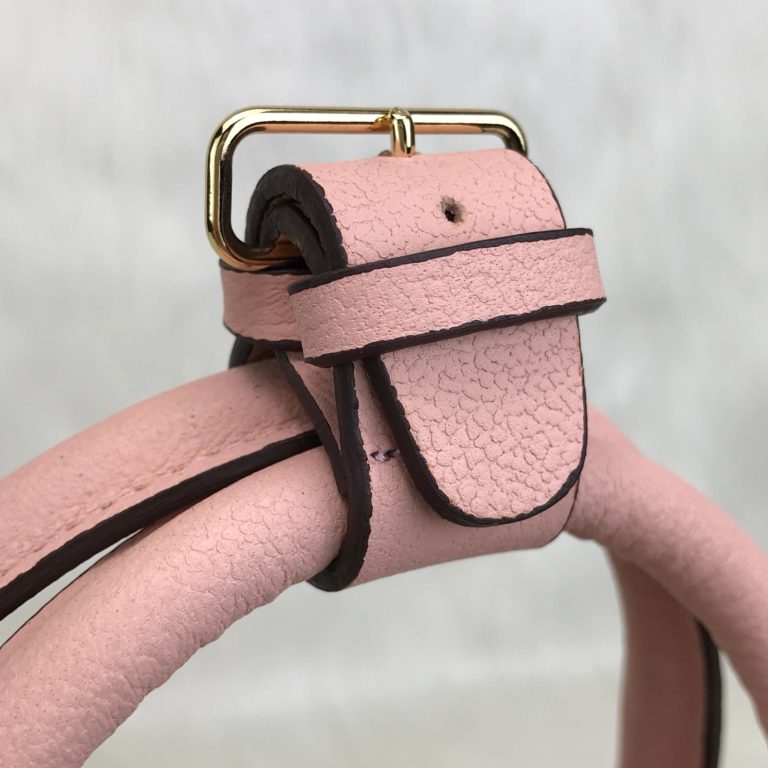 louis vuitton canta Montaigne MM Empreinte pudra pembe 33x23x15