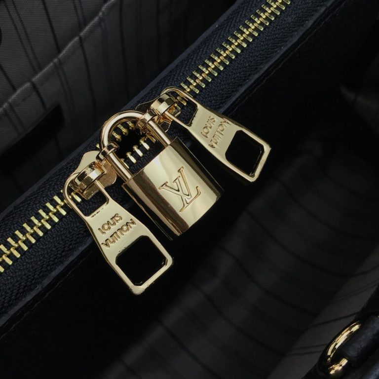 louis vuitton canta Montaigne MM Empreinte siyah 33x23x15