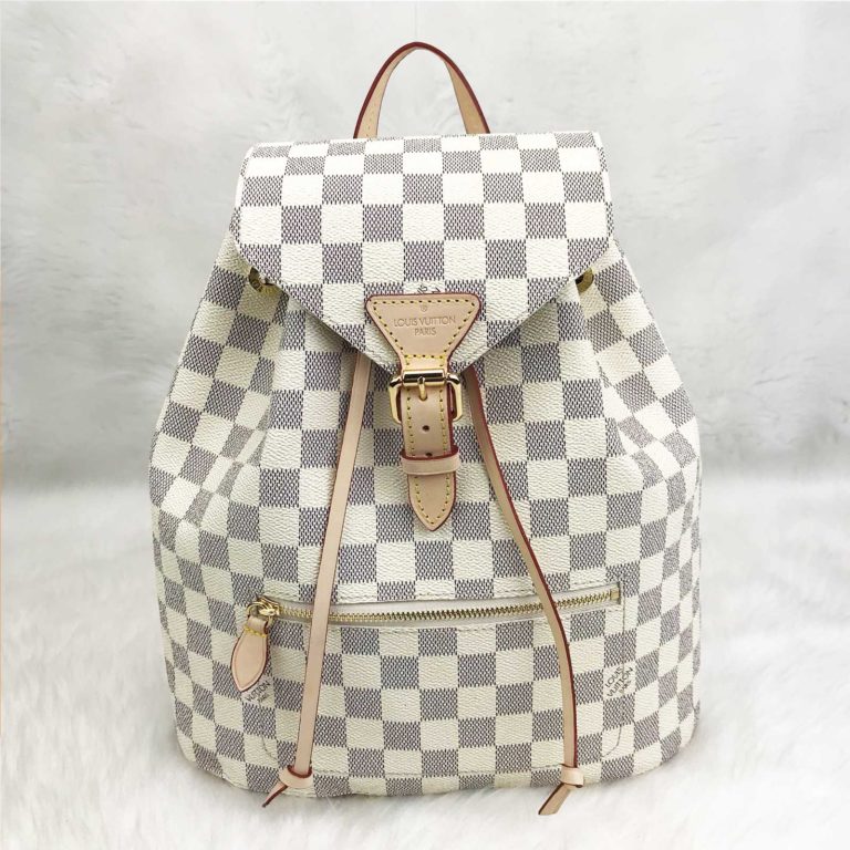 louis vuitton canta Montsouris sirt cantasi beyaz gri 29x26