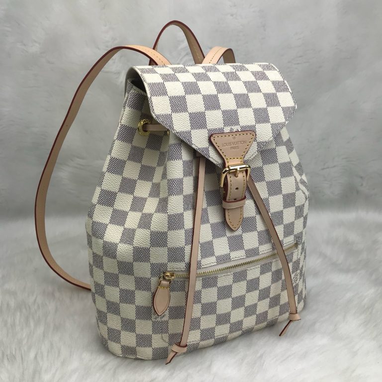 louis vuitton canta Montsouris sirt cantasi beyaz gri 29x26
