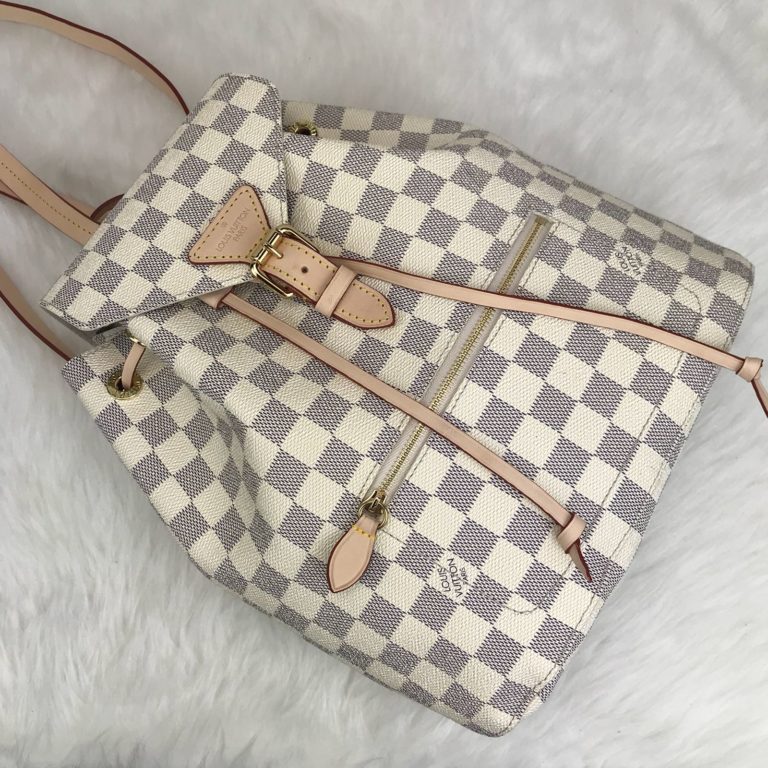 louis vuitton canta Montsouris sirt cantasi beyaz gri 29x26