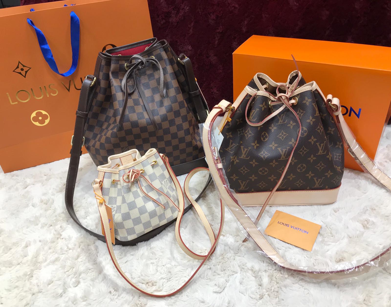 louis vuitton canta Nano Noe buzgulu mini damier beyaz 16x13 - Çanta Nişantaşı