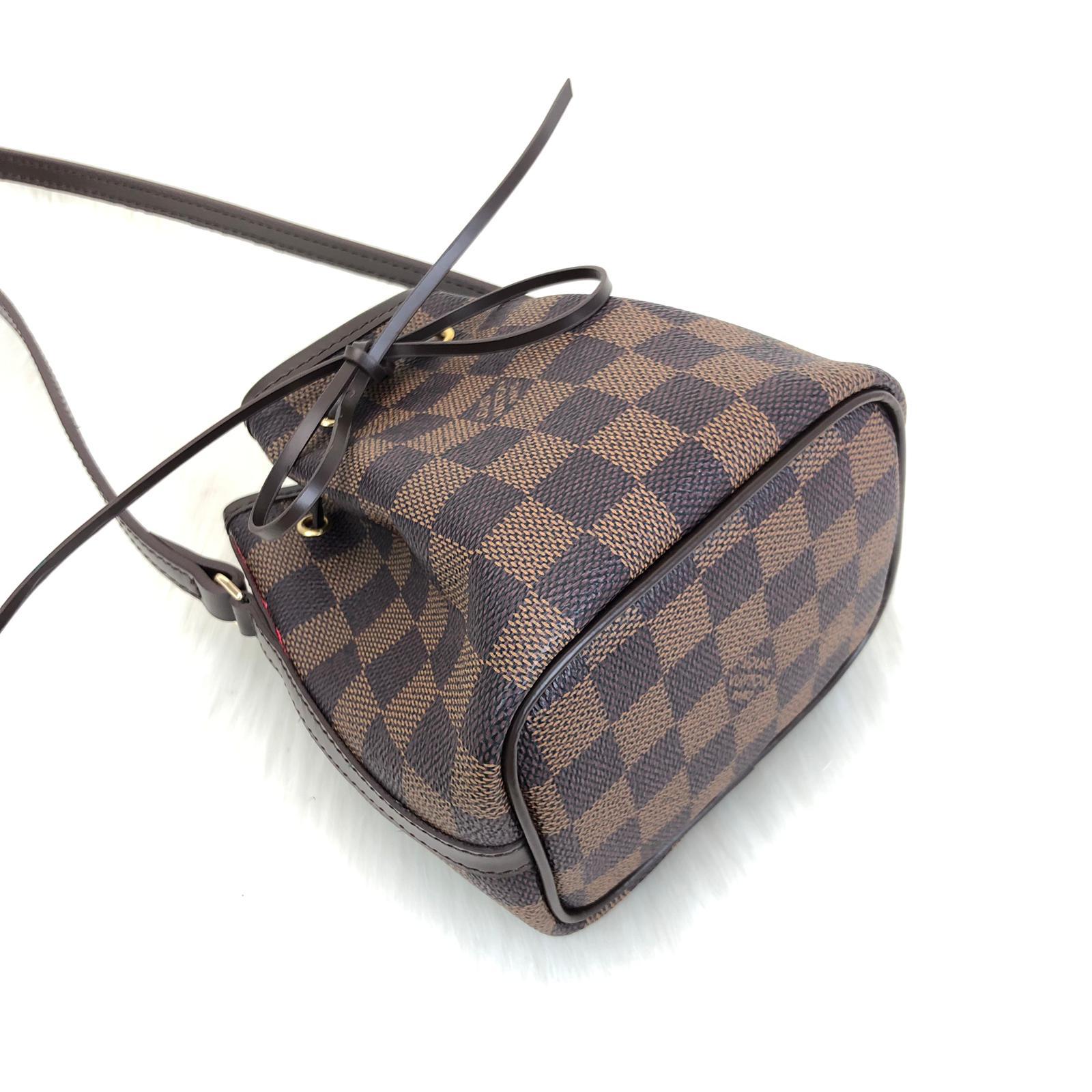 louis vuitton canta Nano Noe buzgulu mini kahve damier 16x13 - Çanta Nişantaşı