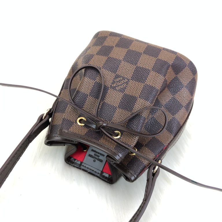 louis vuitton canta Nano Noe buzgulu mini kahve damier 16x13