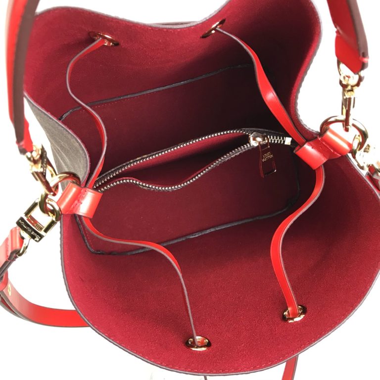 louis vuitton canta Neo Noe poset canta kirmizi 26x26x17