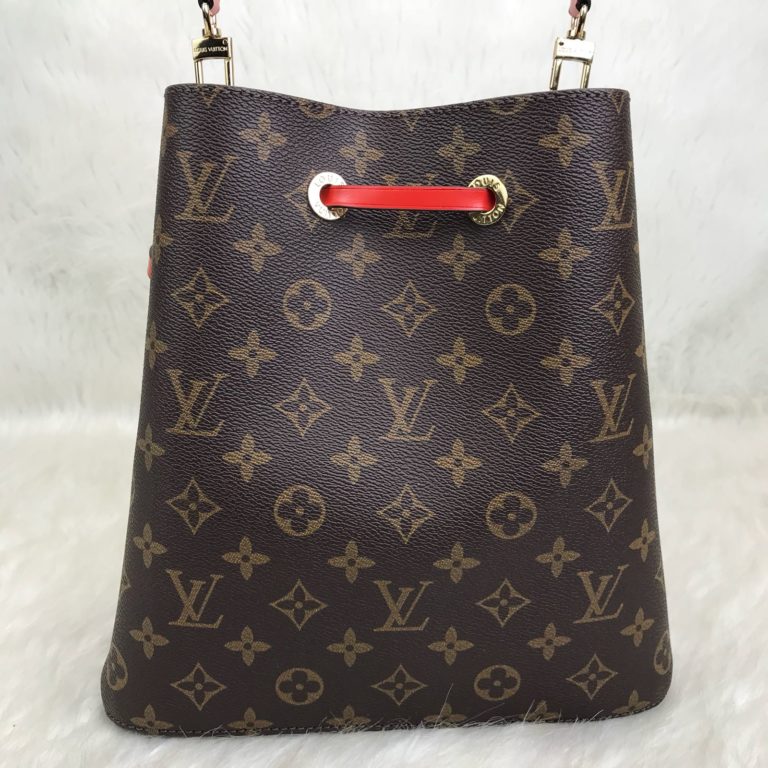 louis vuitton canta Neo Noe poset canta kirmizi 26x26x17