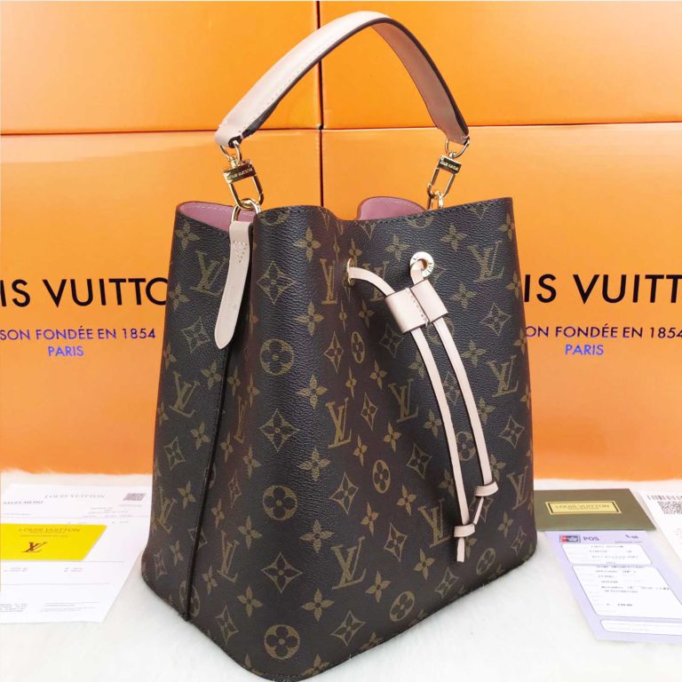 louis vuitton canta Neo Noe poset canta pudra pembe 26x26x17