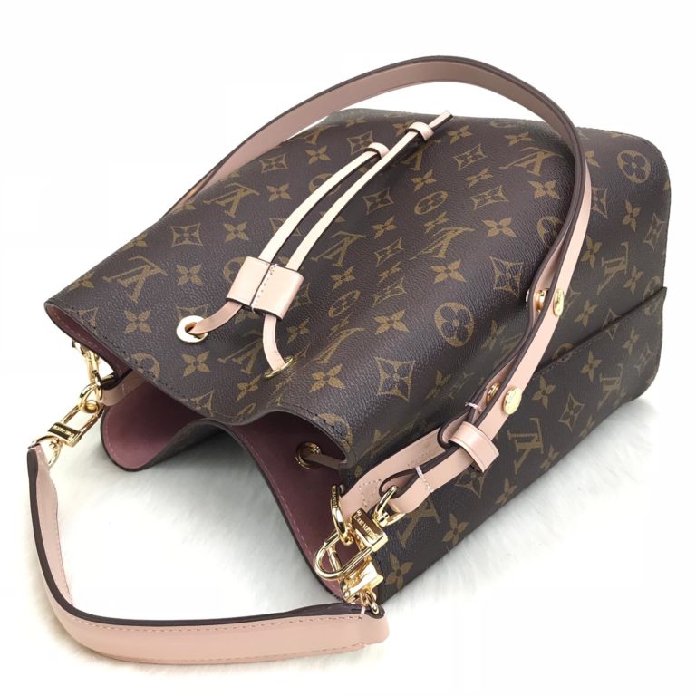 louis vuitton canta Neo Noe poset canta pudra pembe 26x26x17
