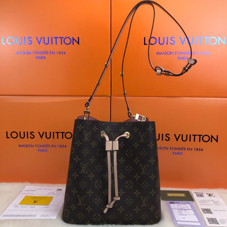 louis vuitton canta Neo Noe poset canta pudra pembe 26x26x17