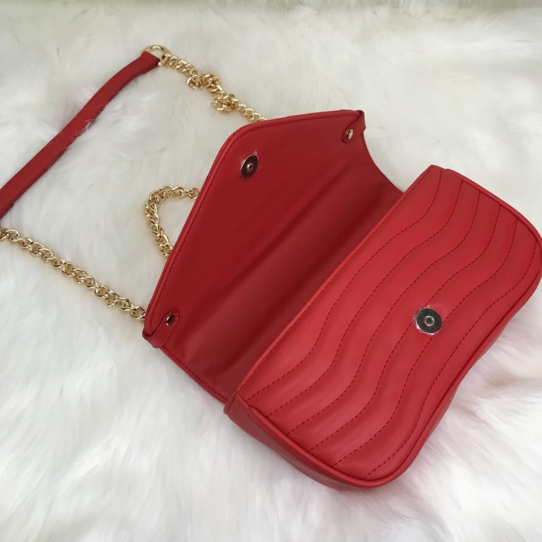 louis vuitton canta New Wave ithal kirmizi 25x15