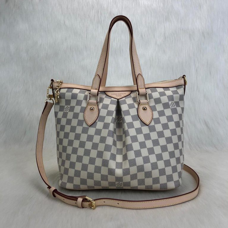 louis vuitton canta Palermo damier beyaz 36x26x15