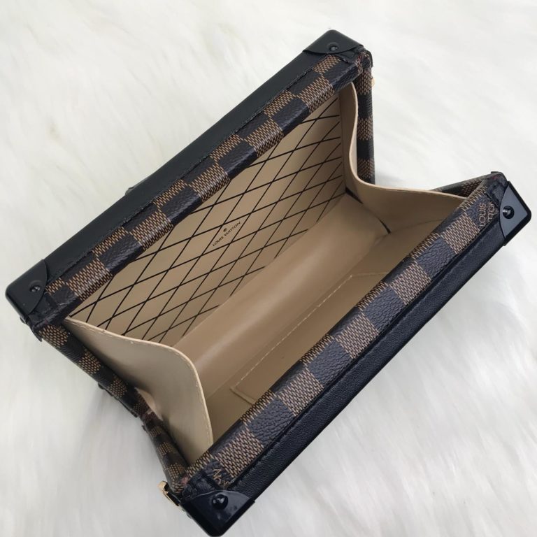 louis vuitton canta Petite Malle kahve 19x13x5