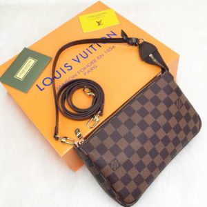 louis vuitton canta Pochette accessories kahve 22x14