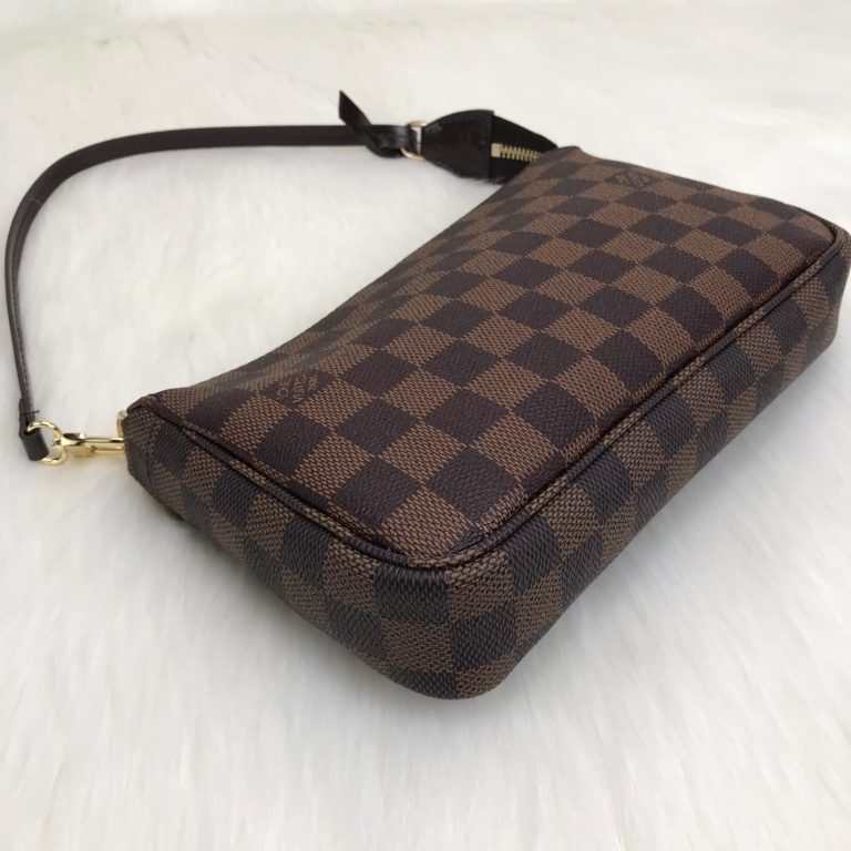 louis vuitton canta Pochette accessories kahve 22x14