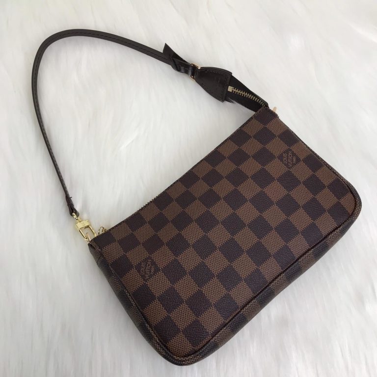 louis vuitton canta Pochette accessories kahve 22x14
