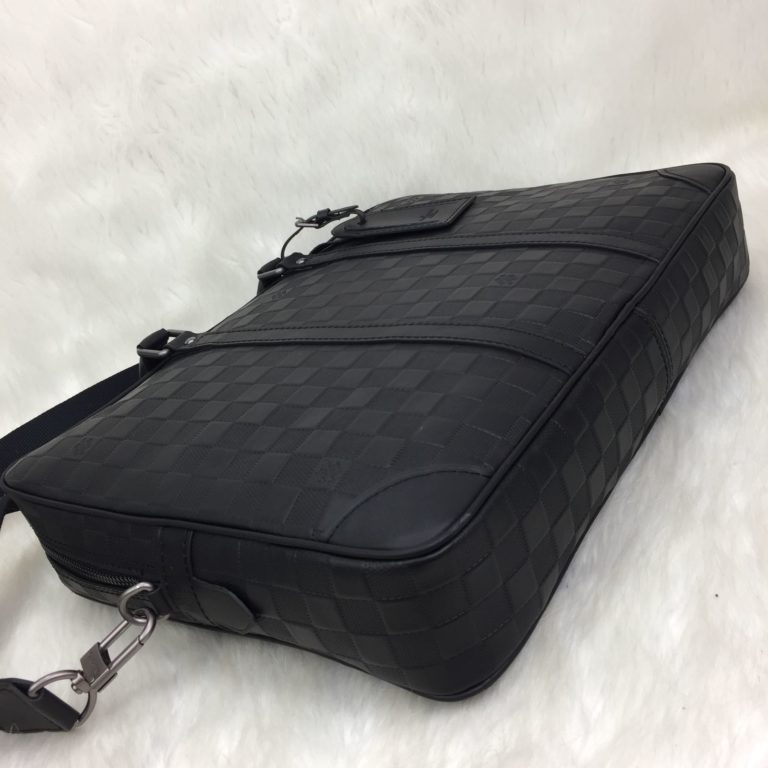 louis vuitton canta Porte V laptop cantasi siyah infini 41x31x7