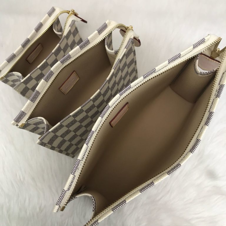 louis vuitton canta Toilertry pouch clutch 3lu set  26x20 19x15 15x10