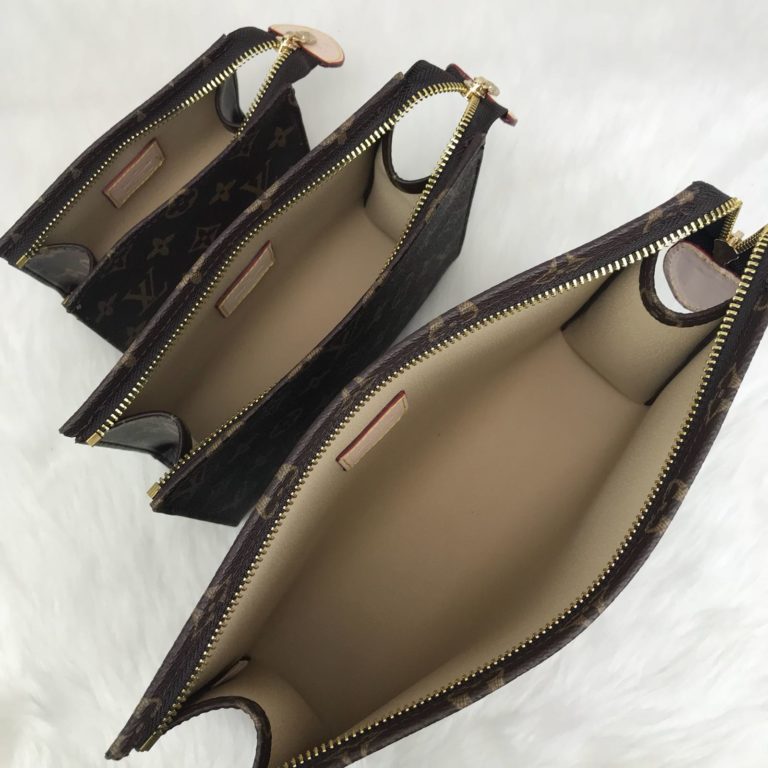 louis vuitton canta Toilertry pouch clutch 3lu set 26x20 19x15 15x10