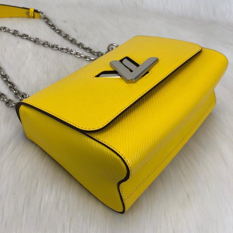 louis vuitton canta Twist MM sari 23x18x8