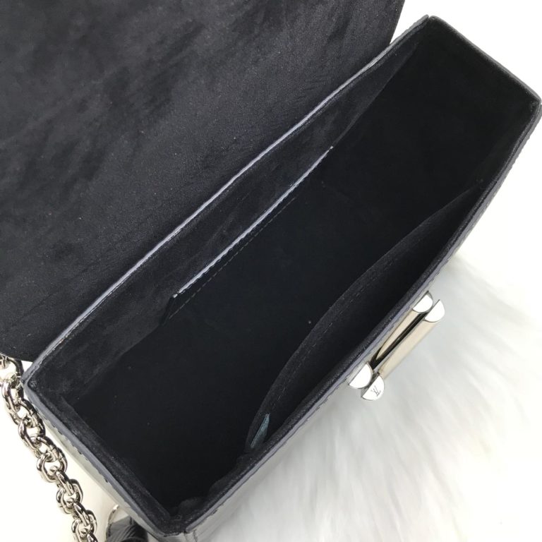 louis vuitton canta Twist MM siyah 23x18x8