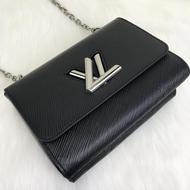 louis vuitton canta Twist MM siyah 23x18x8