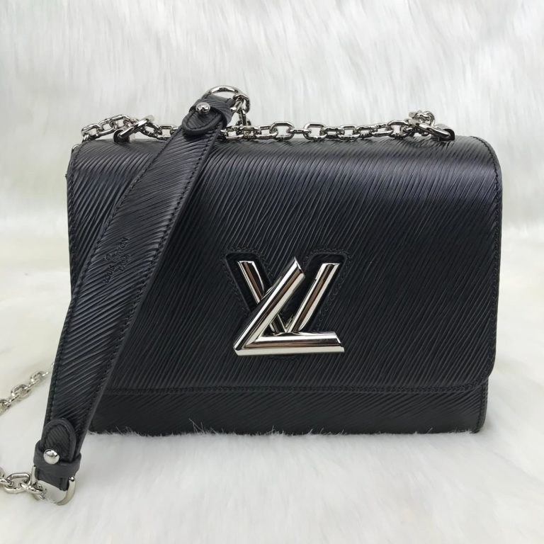 louis vuitton canta Twist MM siyah 23x18x8