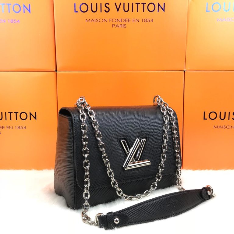 louis vuitton canta Twist MM siyah 23x18x8