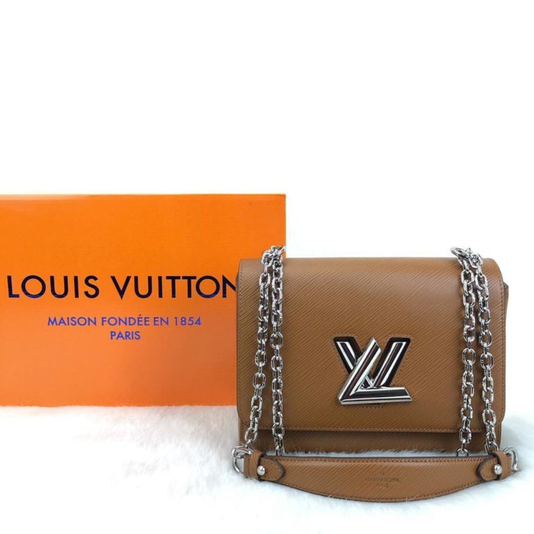 louis vuitton canta Twist MM taba 23x18x8