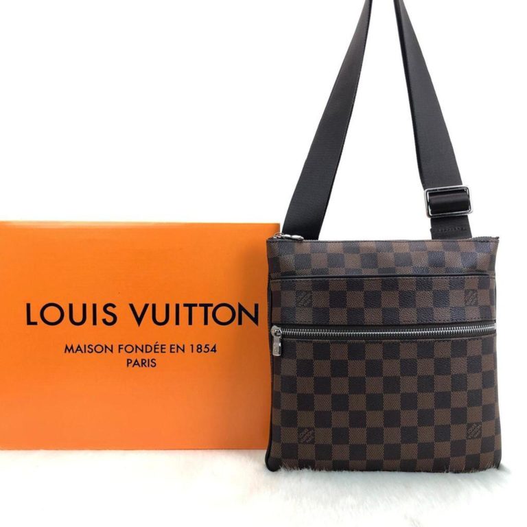 louis vuitton canta Valmy Postaci kahve damier unisex 25x25